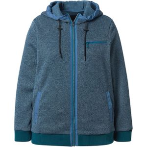 Ulla Popken Sweatvest  cyaan blauw / blauw gemêleerd