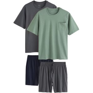Next Pyjama lang  grijs / groen / zwart
