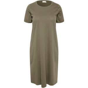KAFFE CURVE Jurk 'Caline'  kaki