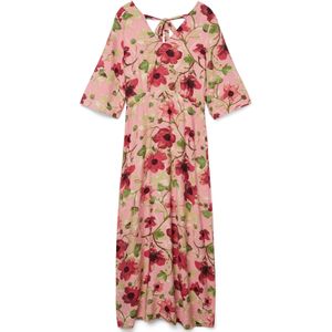 VERO MODA Jurk 'VMJOSIE EDITH'  riet / grasgroen / rosé / oudroze