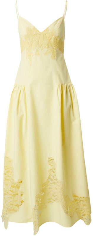 TOPSHOP - Zomerjurk - Limoen - Mouwloos - V-hals - Ritssluiting