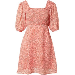 Traffic People Jurk 'Tala'  roestrood / wit