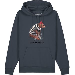 Watapparel Sweatshirt ' Tour de Franz '  bruin / antraciet / rood / wit