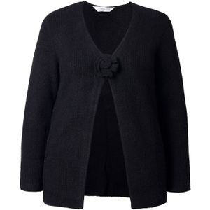 MIAMODA Gebreid vest  zwart