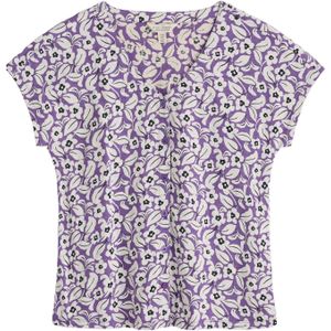 Seasalt Cornwall Shirt 'Studio Glass'  donkerblauw / lila / wit