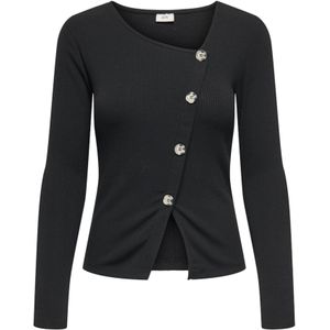 JDY - Vest - Asymmetrische Hals - Lange Mouwen - Knoopsluiting