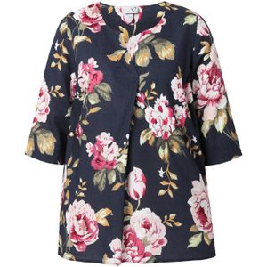 Ulla Popken Blouse  marine / donkergroen / pink / rosé