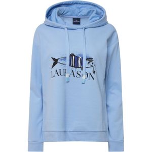 LAURASØN Sweatshirt  blauw / wit