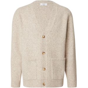 DAN FOX APPAREL Gebreid vest 'Maxim'  offwhite