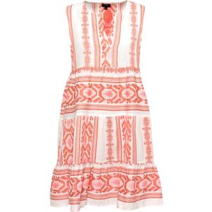 South Beach Jurk  pink / wit