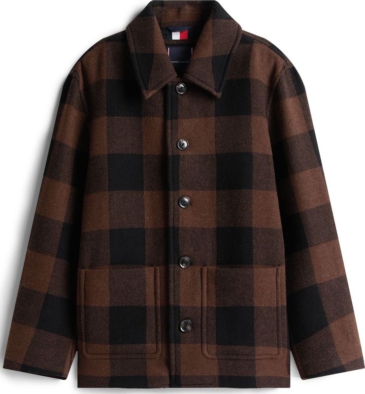 Tommy Hilfiger - Oversized Overhemdjack - Geruit - Heren - Wolmix