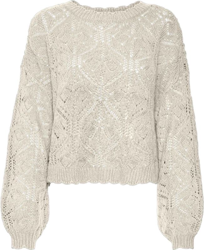 Vmfiola - Gebreide Pullover - O-hals - Lange Mouwen - Ballonmouwen