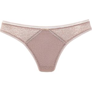 Nuance - String - Zand - Allover Jacquardkant - Leoprint