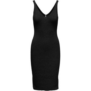 Gebreide Jurk - Lina - Tricot - Zwart - 100% Katoen