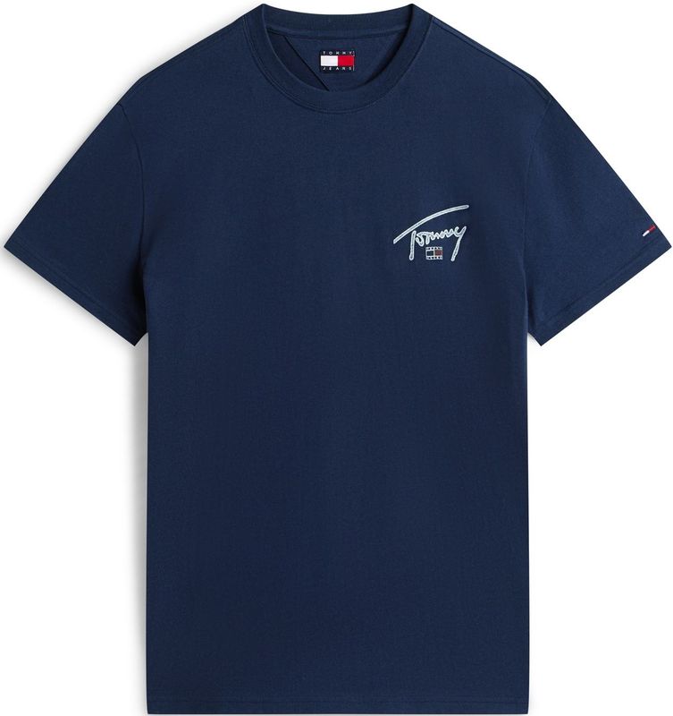 Tommy Jeans Shirt  donkerblauw / donkerrood / offwhite