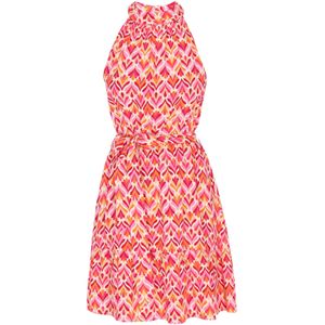 IZIA Zomerjurk  ecru / pink / rosa / rood