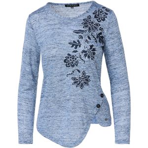 KOROSHI Shirt  navy / lichtblauw