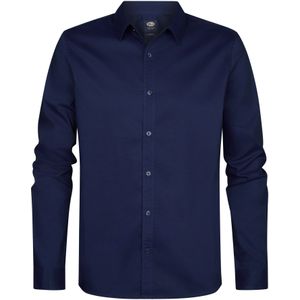 Petrol Industries - Overhemd - Navy - Lange Mouw - Regular Fit