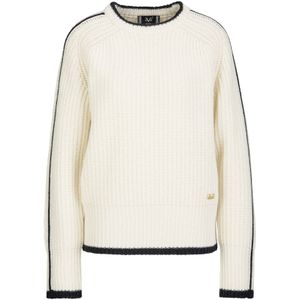 19V69 ITALIA Trui 'Aloe'  zwart / offwhite