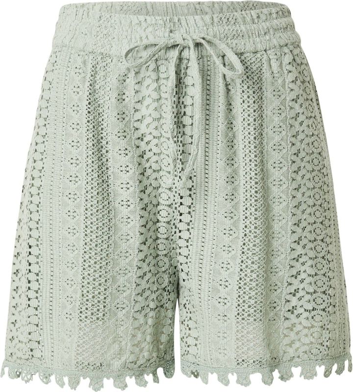 ONLY - Harembroek - Pastelgroen - Katoen - Kort/mini