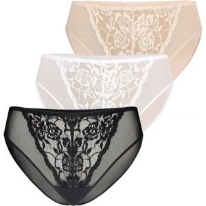 TEYLI Broekje 'Glamour'  beige / zwart / wit