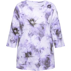 Ulla Popken Shirt  lila / wit