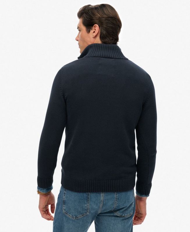 Superdry - M6110706A - Trui - Katoen - Halve Rits