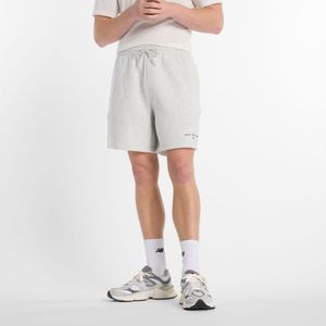 new balance Broek 'Reimagined Fleece Graphic Short 7'  grijs
