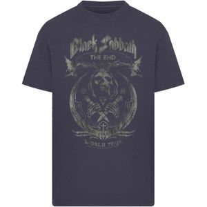 F4NT4STIC Shirt 'Black Sabbath The End World Tour'  donkerblauw / grijs