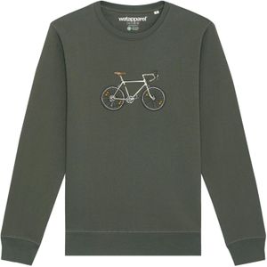 Watapparel Sweatshirt ' Doodle Bike '  kaki / gemengde kleuren