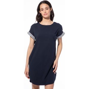 Sanetta Nachthemd  donkerblauw / wit