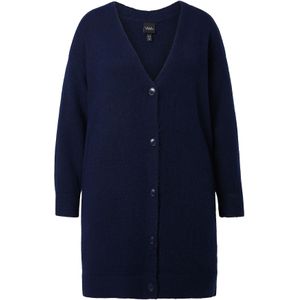 Ulla Popken Gebreid vest  blauw / donkerblauw