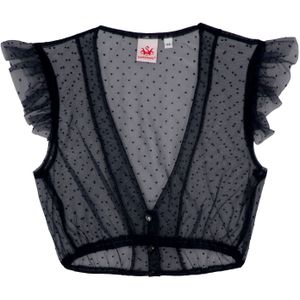 SPIETH & WENSKY - Blouse - Blauw - Mouwloos - Gestippeld