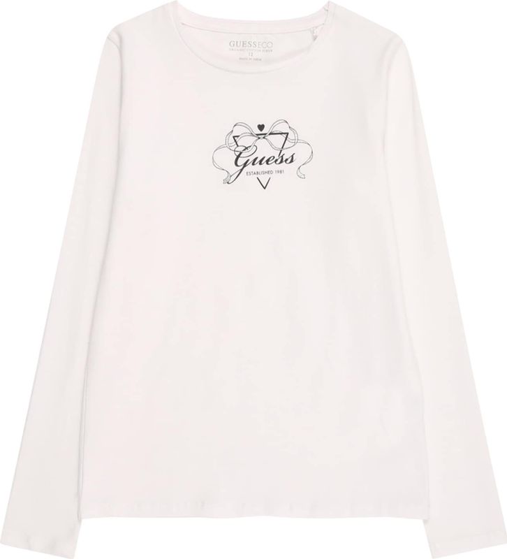 GUESS - Shirt - Zwart/Wit - Lange Mouw