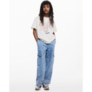 Desigual - T-shirt - Multicolor - Regular Fit - Korte Mouwen