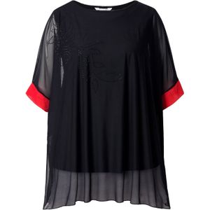 MIAMODA Blouse  rood / zwart