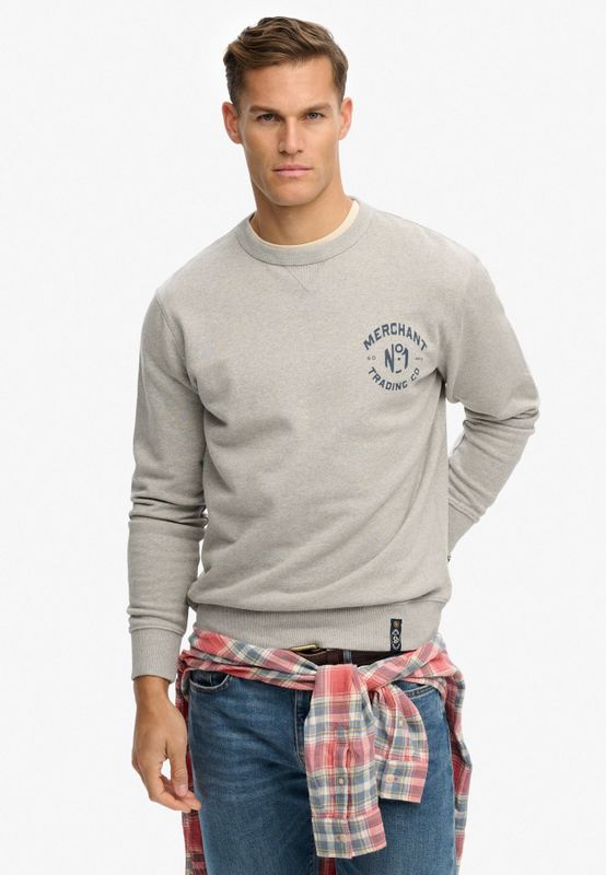Superdry Sweatshirt  marine / lichtgrijs