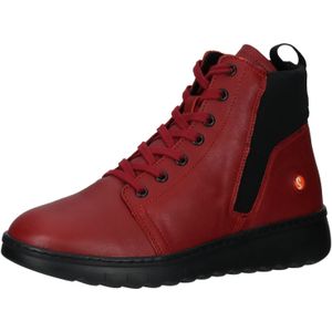 Softinos Veterlaarsjes  rood / zwart