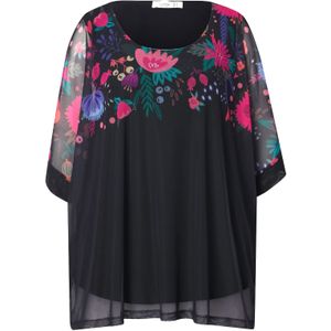 MIAMODA Blouse  gemengde kleuren / zwart