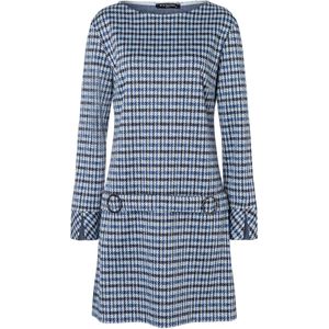 Ana Alcazar Jurk 'Asana'  blauw / zwart / wit