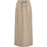 ONLY - ONLCaro - Rok - Grijs - Wijde Pasvorm - Lang