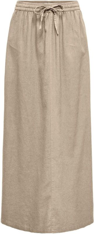 ONLY - ONLCaro - Rok - Grijs - Wijde Pasvorm - Lang