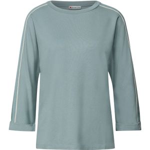 Street One - Dames Shirt - Blauw - Met Gallonstrepen