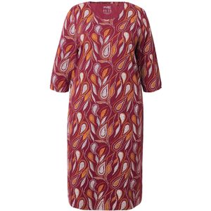Ulla Popken Nachthemd  oranje / donkerrood / natuurwit