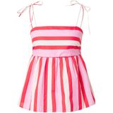 PIECES Top 'PCAmina'  rosa / bloedrood / wit