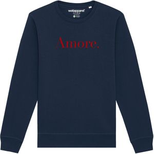 Watapparel Sweatshirt 'Amore'  navy / rood