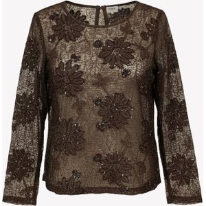 Honnête Atelier Shirt 'Clemence'  donkerbruin