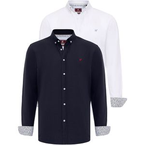 Williot Overhemd  navy / wit