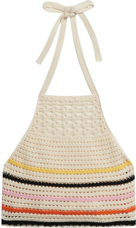 Superdry - Crop Halter Crochet Top - Zonder Mouwen