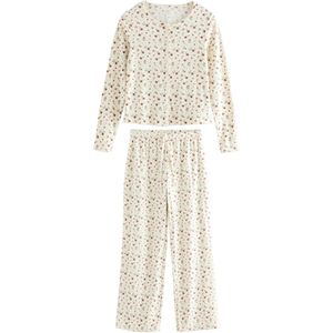 Next Pyjama  crème / groen / oudroze